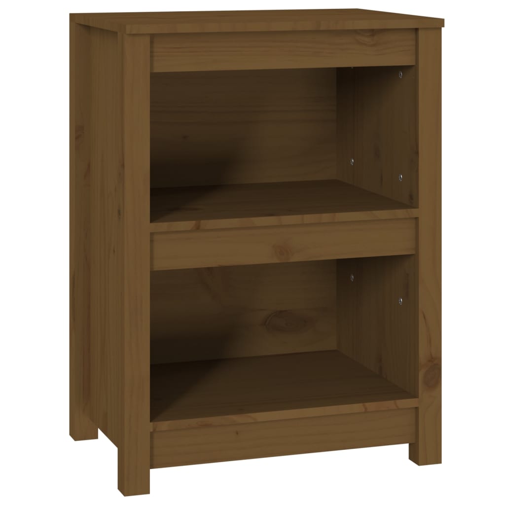 Bibliothèque Marron miel 50x35x68 cm Bois de pin massif - XIOS