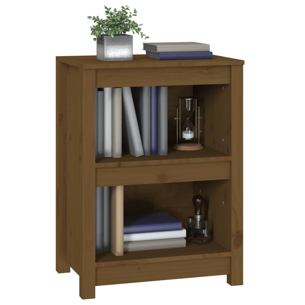Bibliothèque Marron miel 50x35x68 cm Bois de pin massif - XIOS
