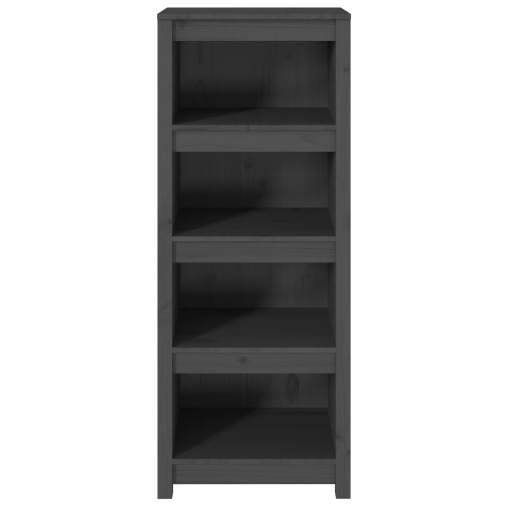 Bibliothèque Gris 50x35x125,5 cm Bois de pin massif - XIOS
