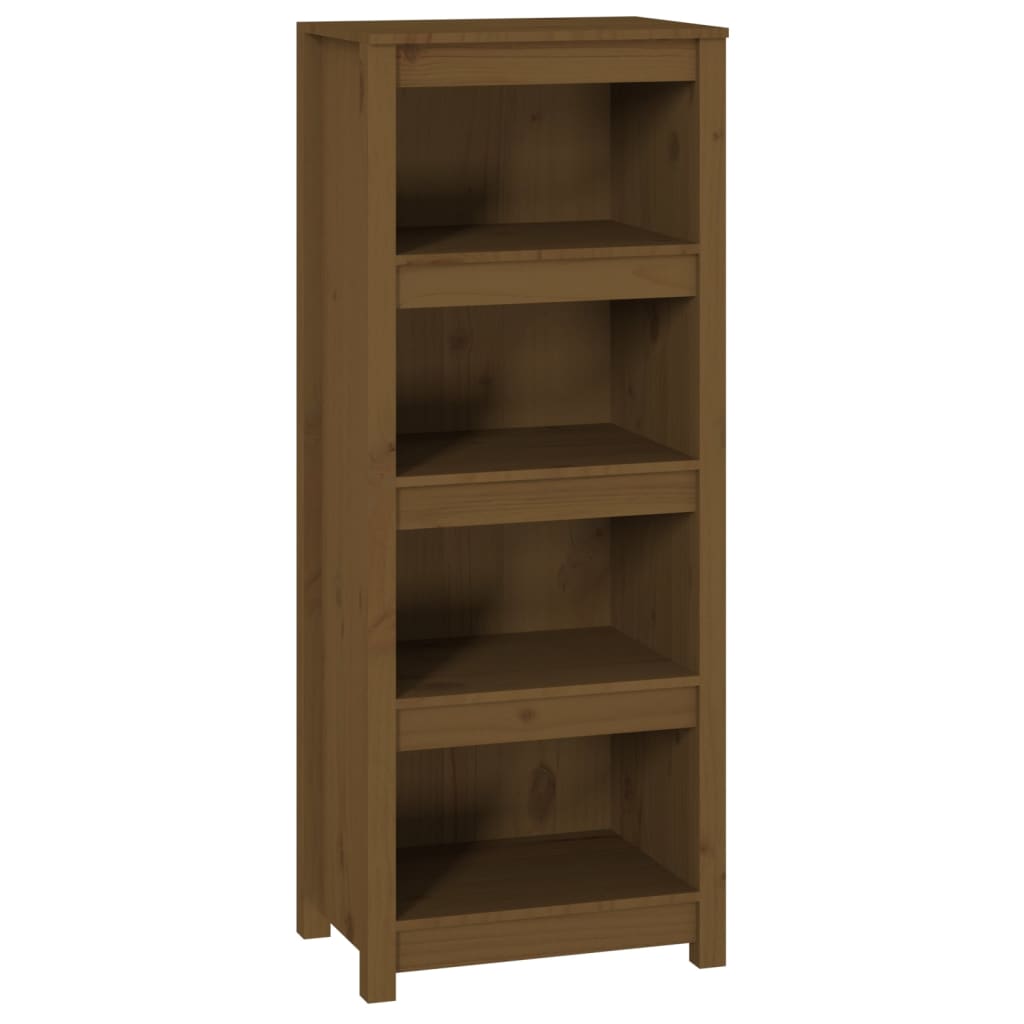 Bibliothèque Marron miel 50x35x125,5 cm Bois de pin massif - XIOS