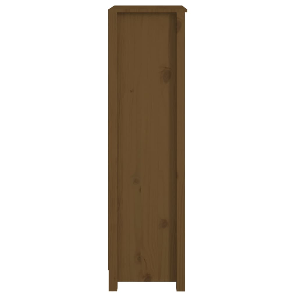 Bibliothèque Marron miel 50x35x125,5 cm Bois de pin massif - XIOS