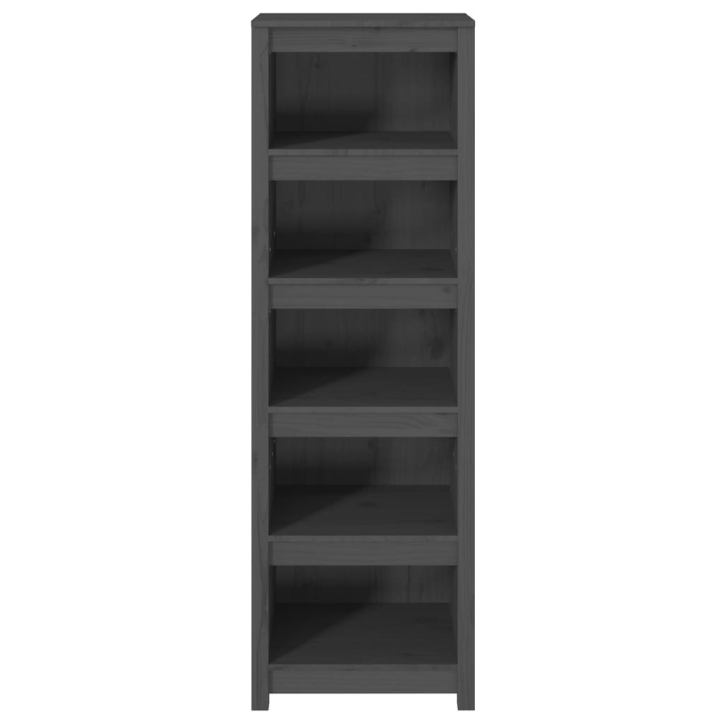 Bibliothèque Gris 50x35x154 cm Bois de pin massif - XIOS