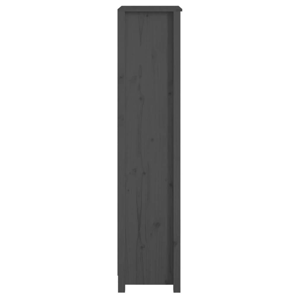 Bibliothèque Gris 50x35x154 cm Bois de pin massif - XIOS