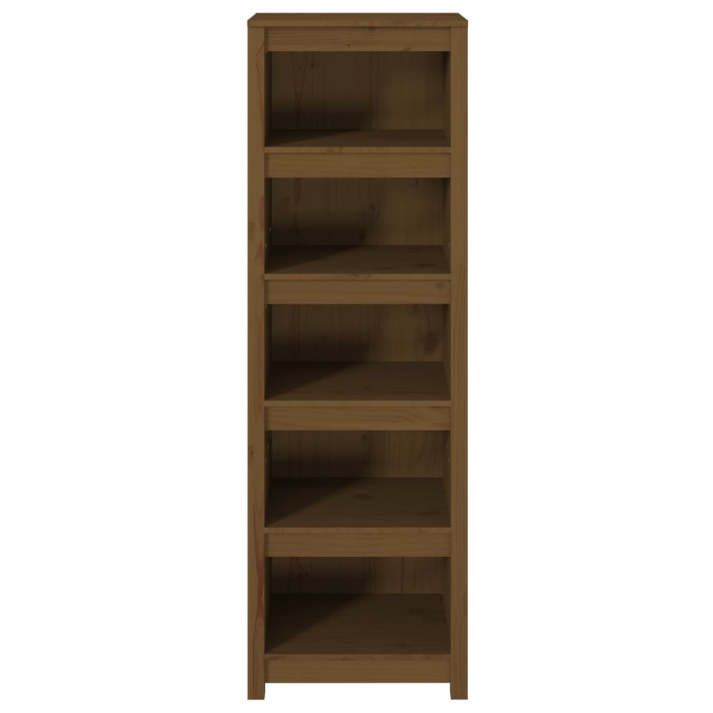 Bibliothèque Marron miel 50x35x154 cm Bois de pin massif - XIOS