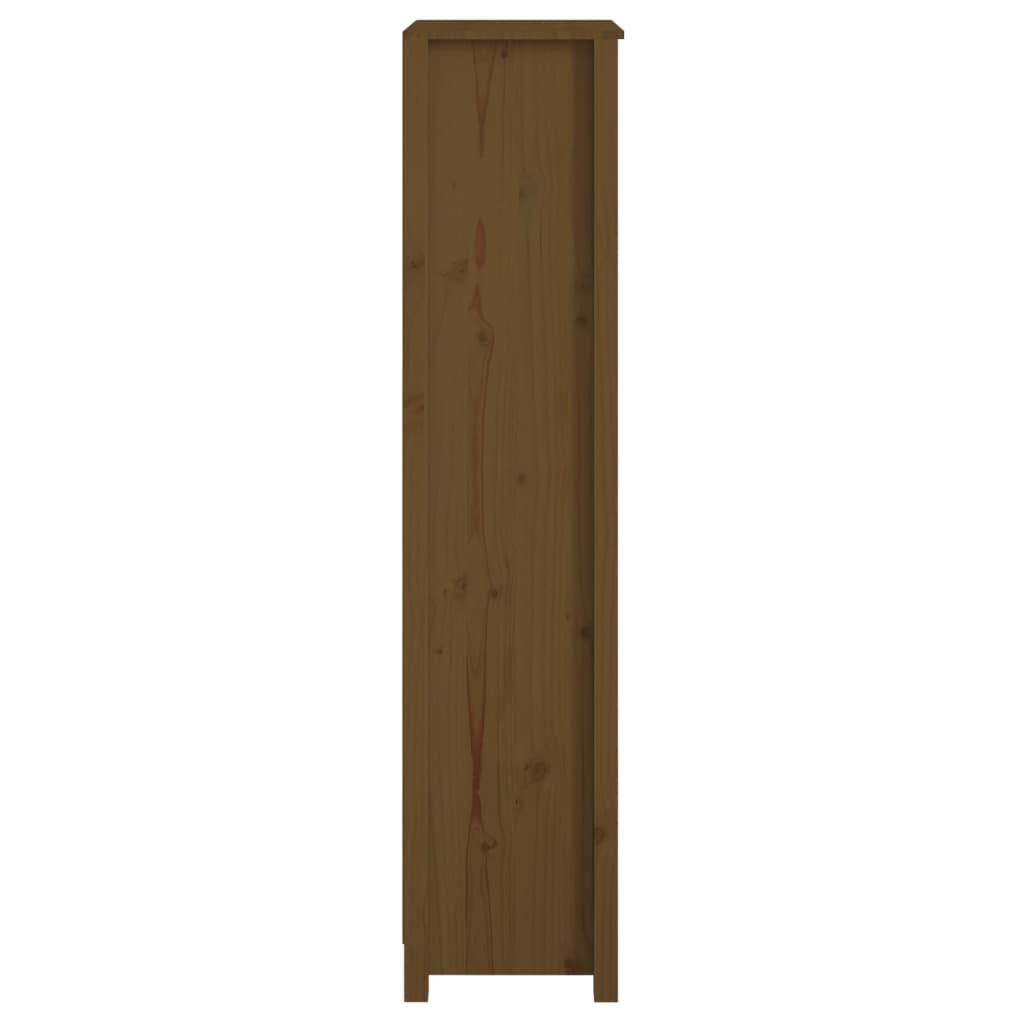 Bibliothèque Marron miel 50x35x154 cm Bois de pin massif - XIOS