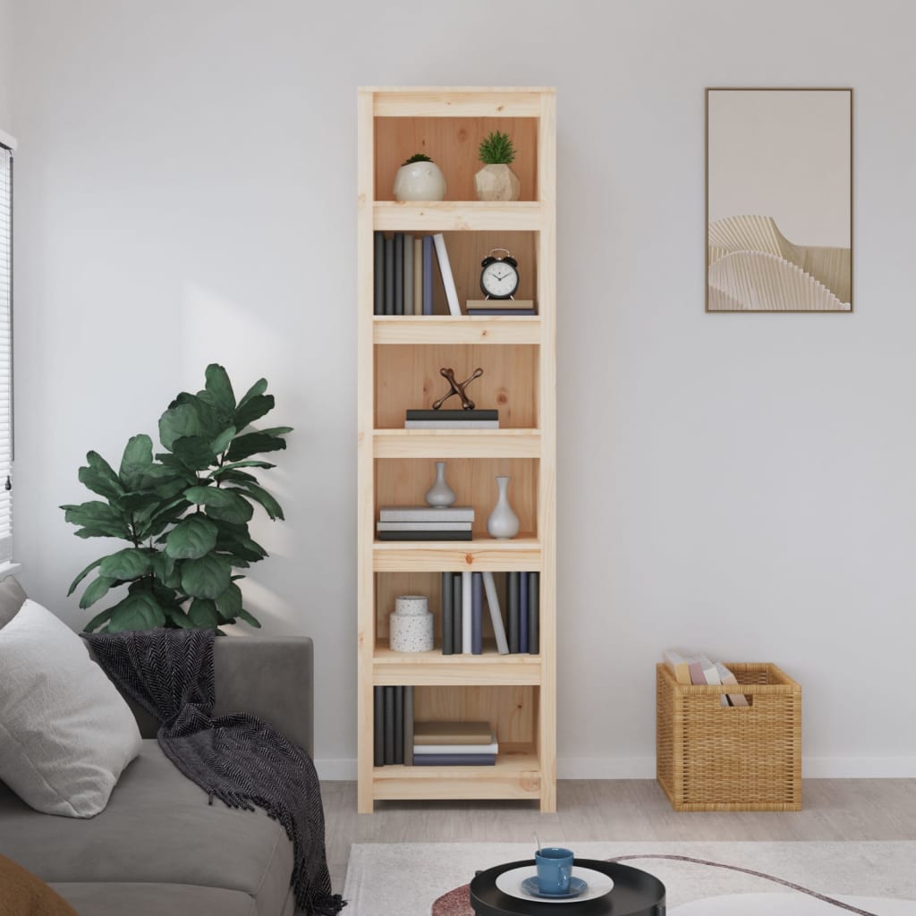 Bibliothèque 50x35x183 cm Bois de pin massif - XIOS
