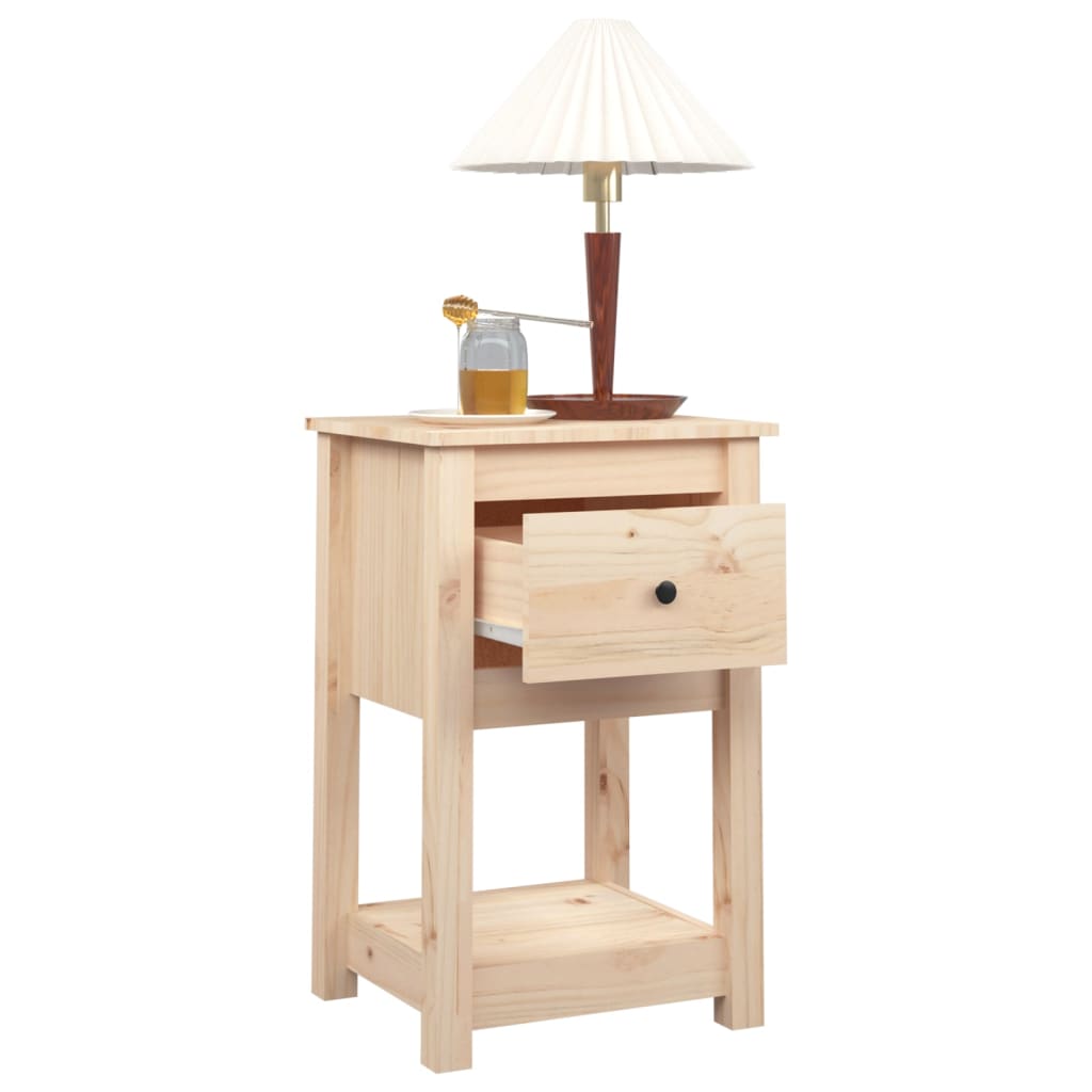 Tables de chevet 2 pcs 40x35x61,5 cm Bois de pin massif - XIOS