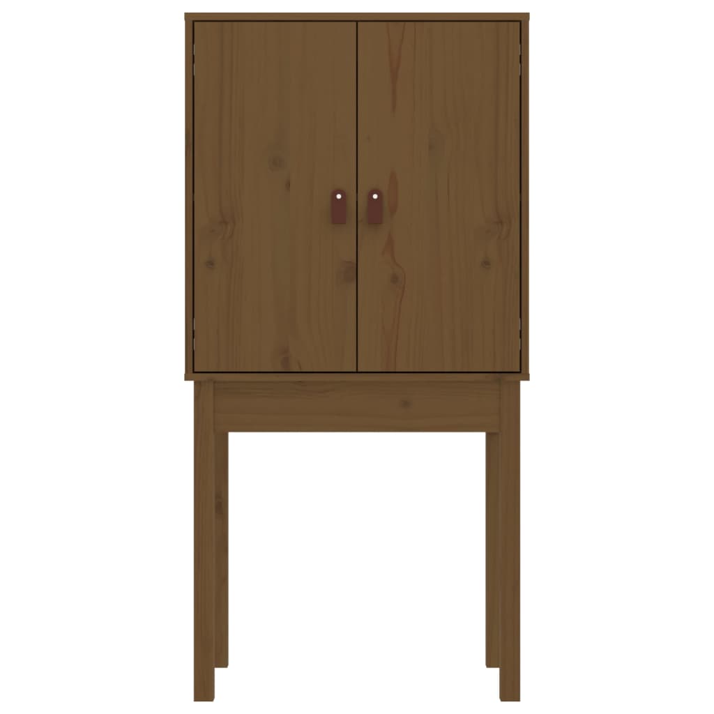 Buffet haut Marron miel 60x40x120 cm Bois massif de pin - XIOS