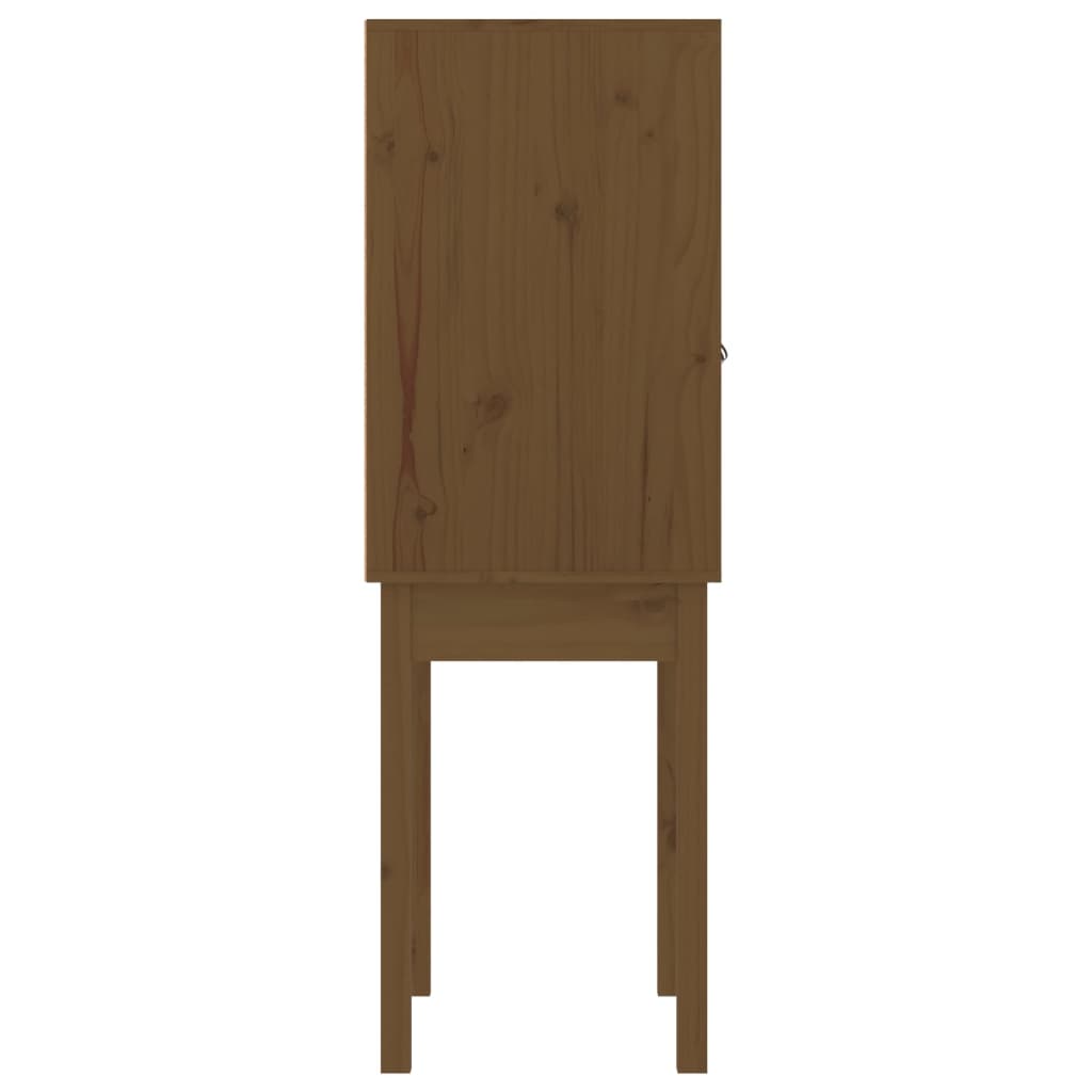 Buffet haut Marron miel 60x40x120 cm Bois massif de pin - XIOS