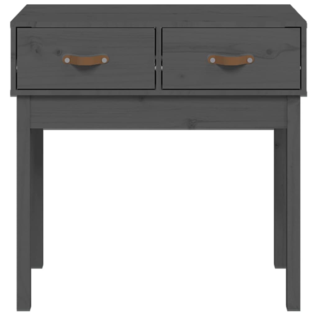 Table console Gris 76,5x40x75 cm Bois massif de pin - XIOS