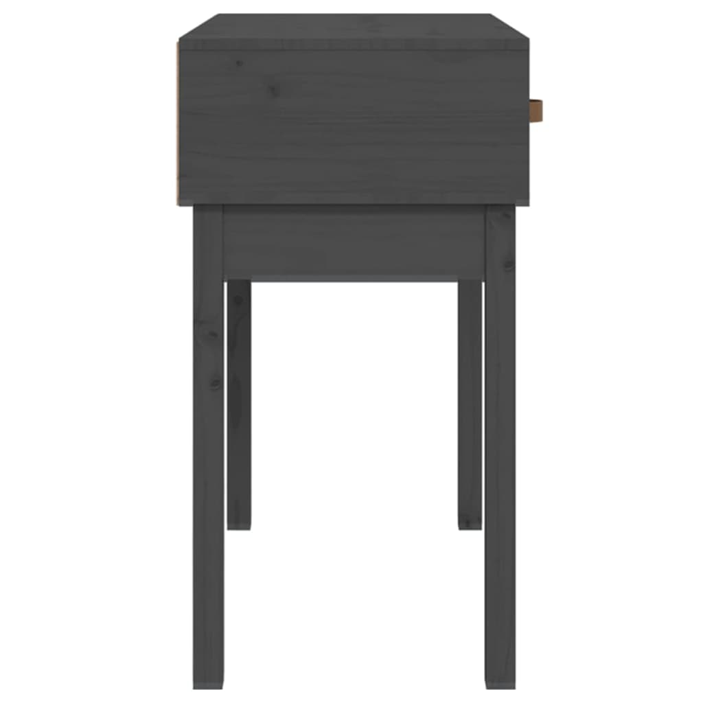 Table console Gris 76,5x40x75 cm Bois massif de pin - XIOS