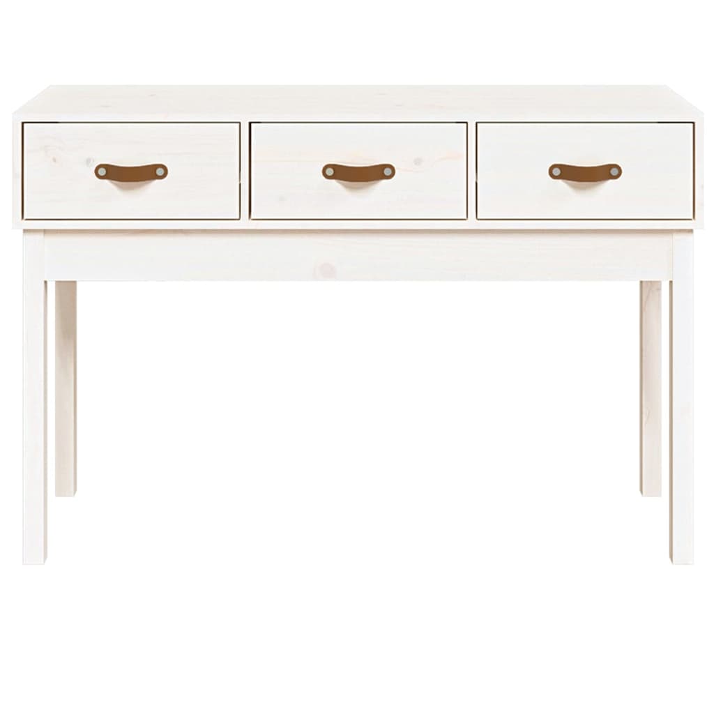Table console Blanc 114x40x75 cm Bois massif de pin - XIOS