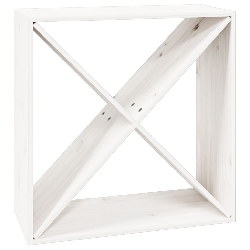 Armoire à vin Blanc 62x25x62 cm Bois de pin massif - XIOS