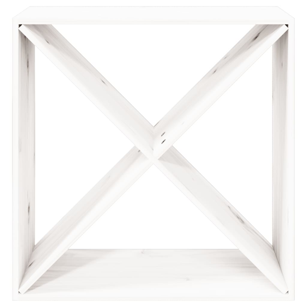 Armoire à vin Blanc 62x25x62 cm Bois de pin massif - XIOS