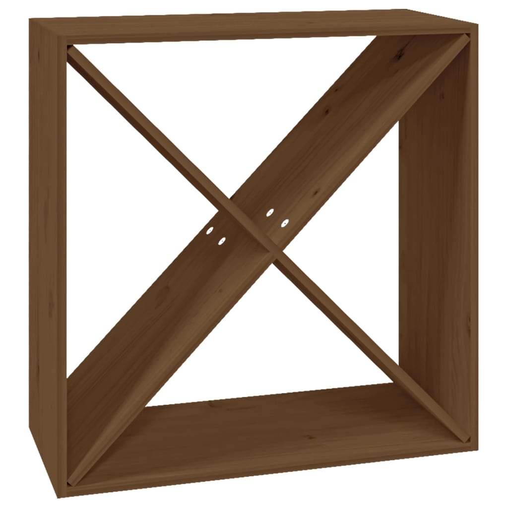 Armoire à vin Marron miel 62x25x62 cm Bois de pin massif - XIOS