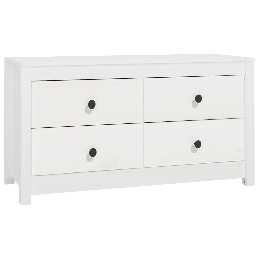 Armoire latérale Blanc 100x40x54 cm Bois de pin massif - XIOS
