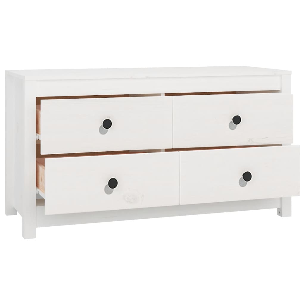 Armoire latérale Blanc 100x40x54 cm Bois de pin massif - XIOS