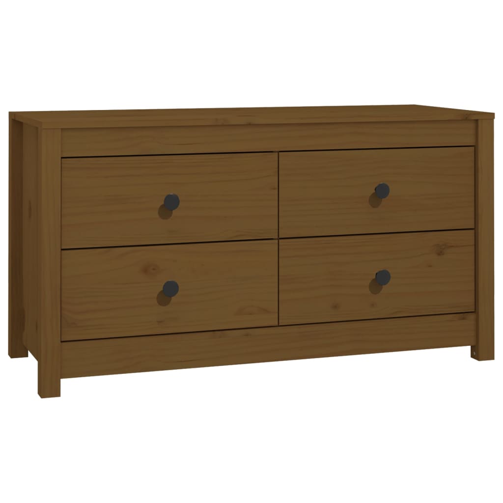Armoire latérale Marron Miel 100x40x54 cm Bois de pin massif - XIOS