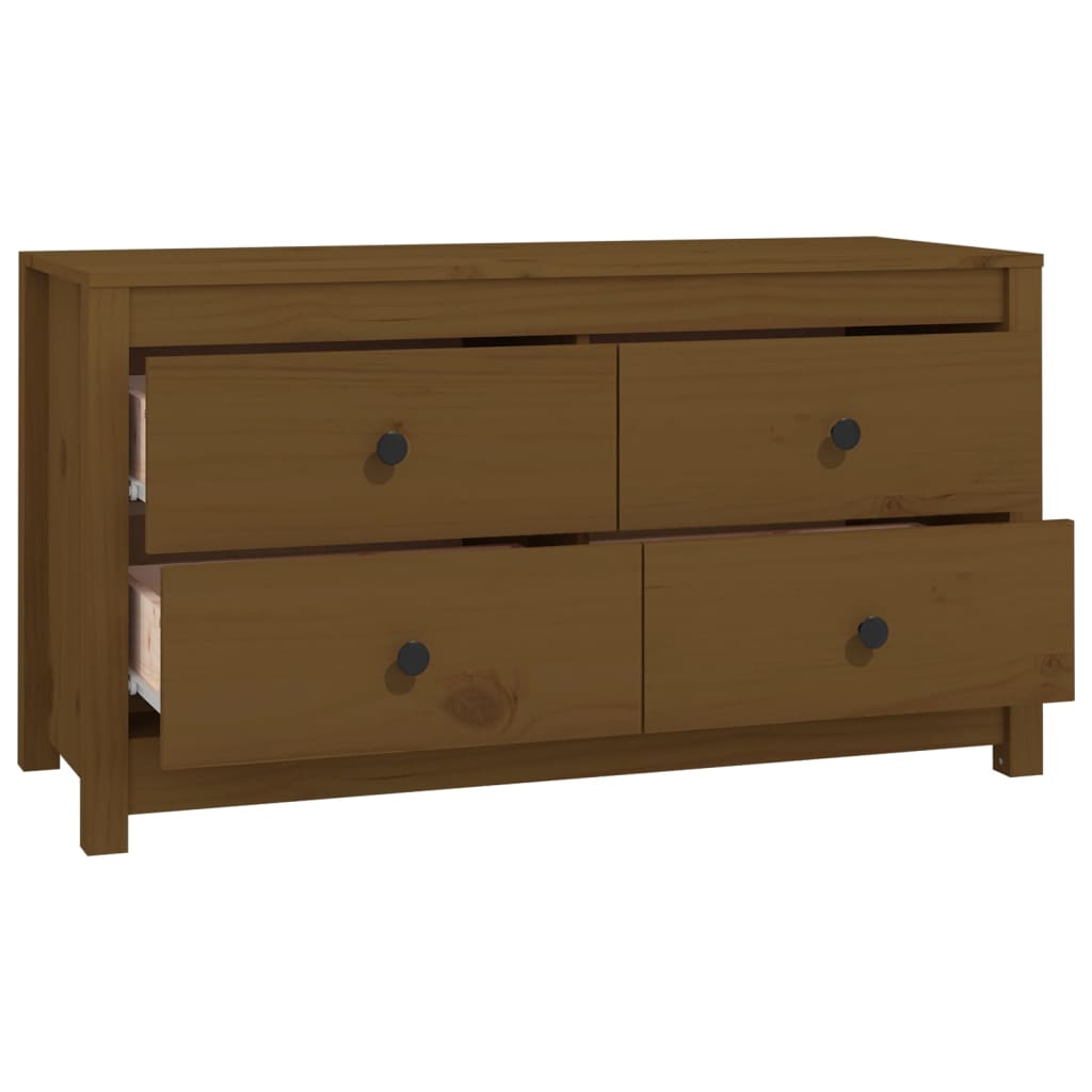Armoire latérale Marron Miel 100x40x54 cm Bois de pin massif - XIOS