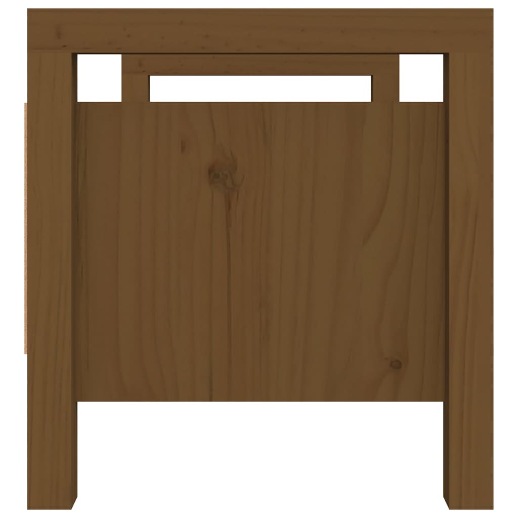 Banc d'entrée Marron miel 80x40x43 cm Bois de pin massif - XIOS