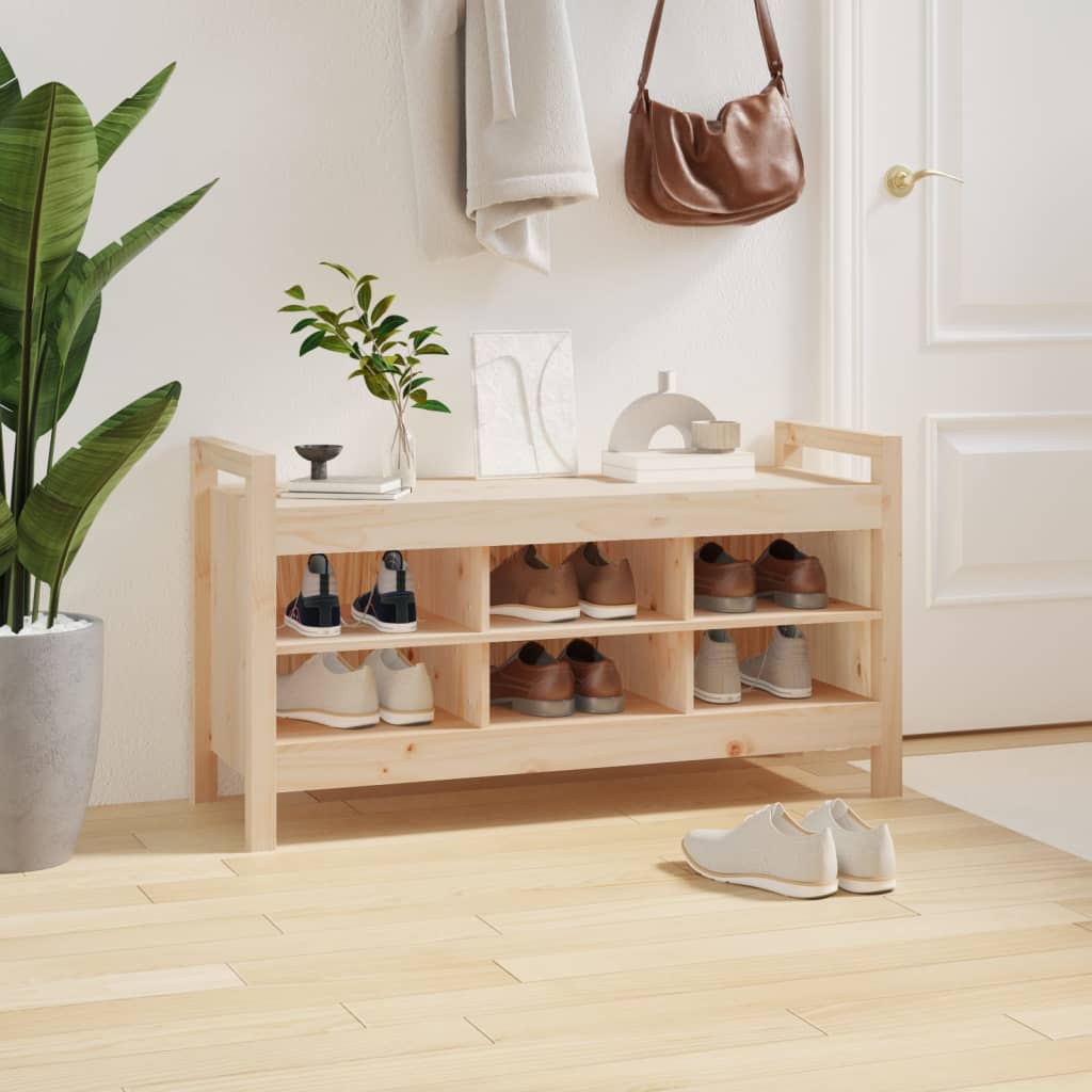 Banc d'entrée 110x40x60 cm Bois de pin massif - XIOS