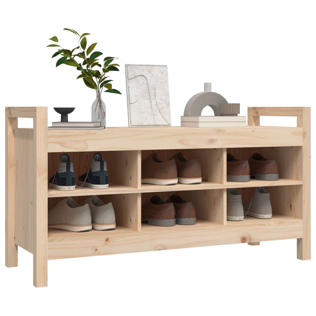 Banc d'entrée 110x40x60 cm Bois de pin massif - XIOS