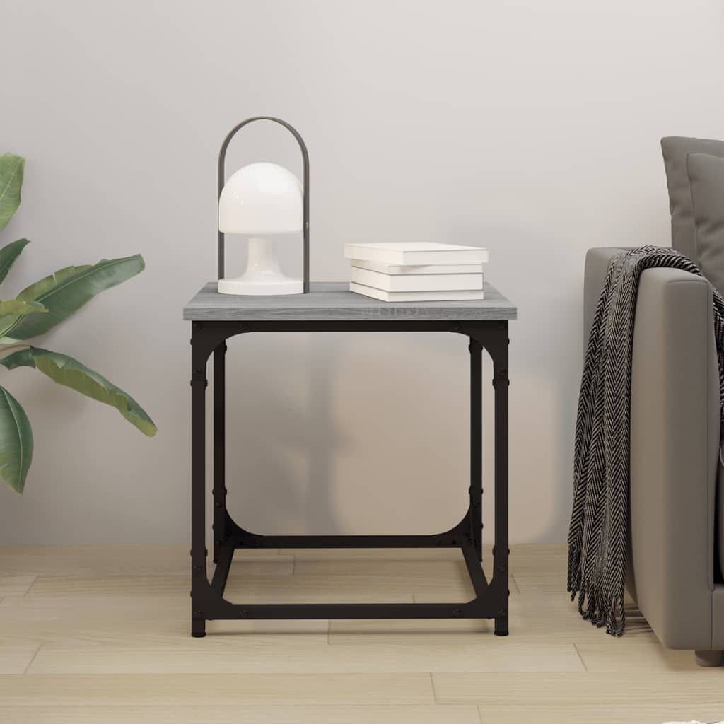 Table d'appoint Sonoma gris 40x40x40 cm Bois d'ingénierie - XIOS