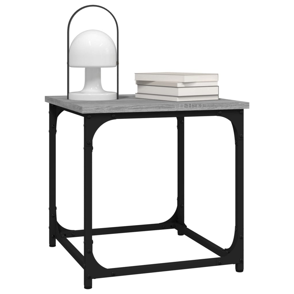 Table d'appoint Sonoma gris 40x40x40 cm Bois d'ingénierie - XIOS