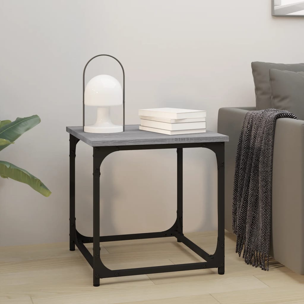 Table d'appoint Sonoma gris 40x40x40 cm Bois d'ingénierie - XIOS
