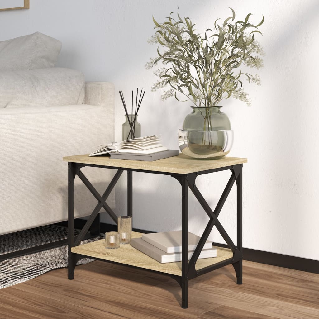 Table d'appoint Chêne sonoma 55x38x45 cm Bois d'ingénierie - XIOS