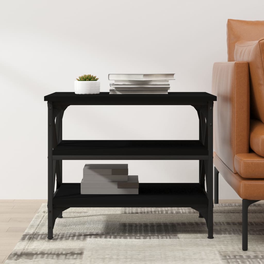 Table d'appoint Noir 55x38x45 cm Bois d'ingénierie - XIOS