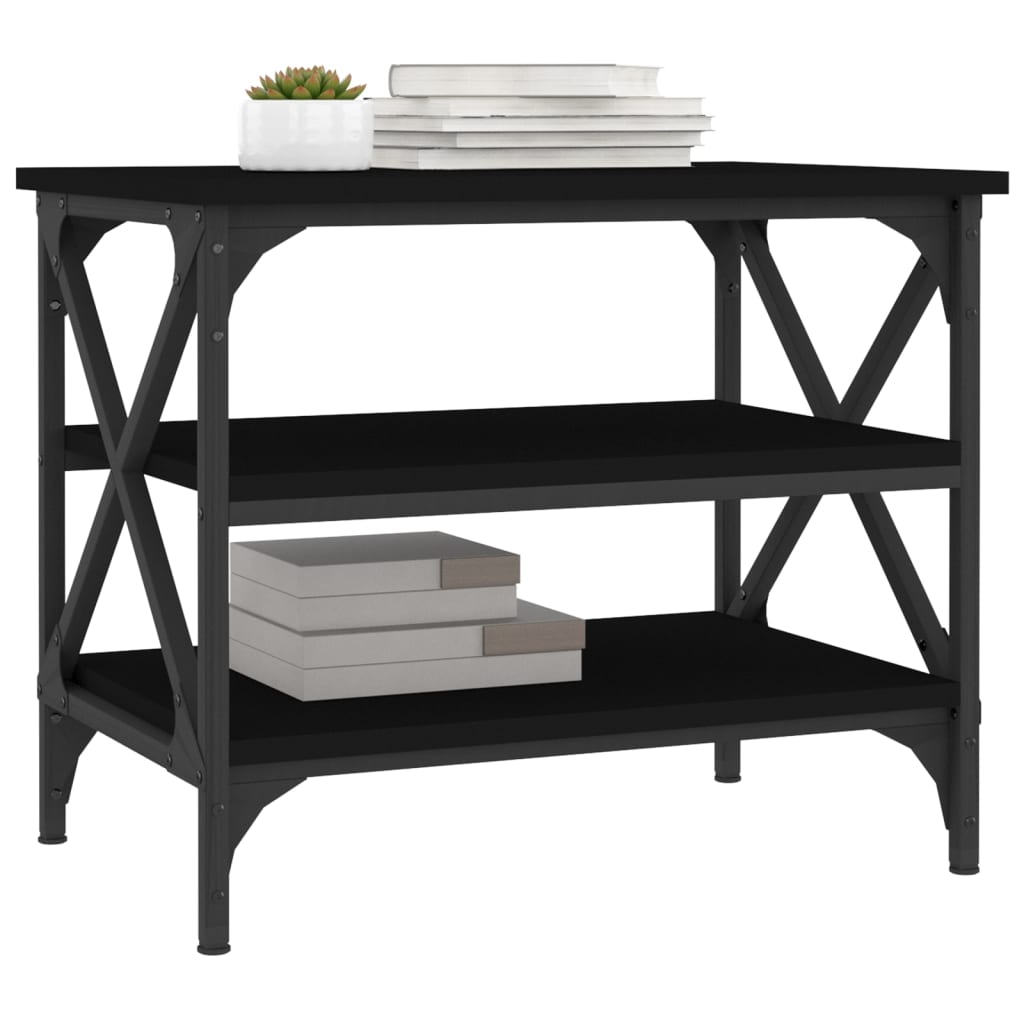 Table d'appoint Noir 55x38x45 cm Bois d'ingénierie - XIOS