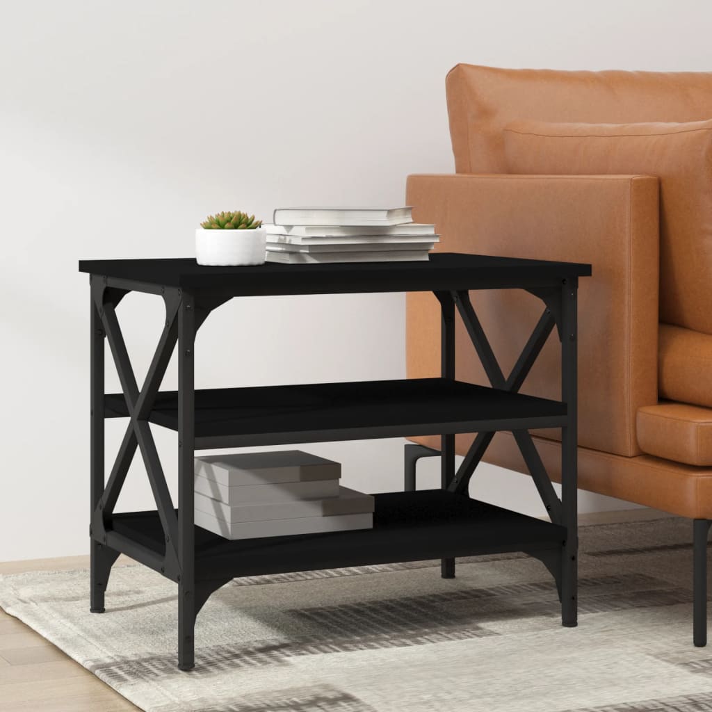 Table d'appoint Noir 55x38x45 cm Bois d'ingénierie - XIOS