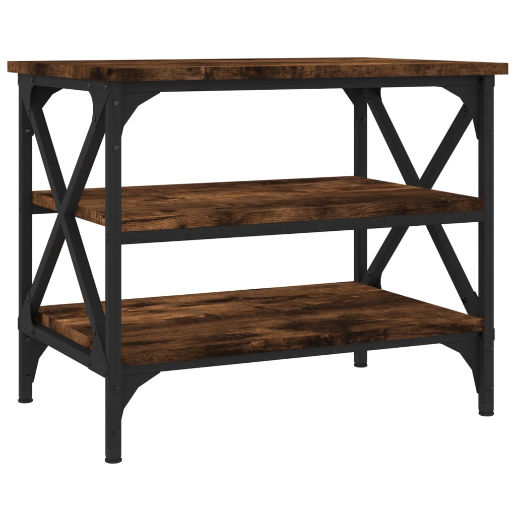 Table d'appoint Chêne fumé 55x38x45 cm Bois d'ingénierie - XIOS