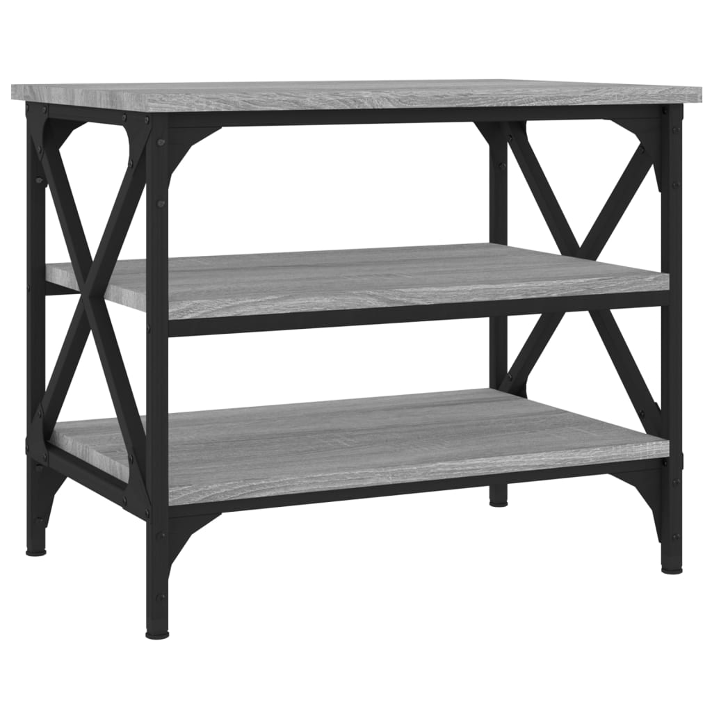 Table d'appoint Sonoma gris 55x38x45 cm Bois d'ingénierie - XIOS