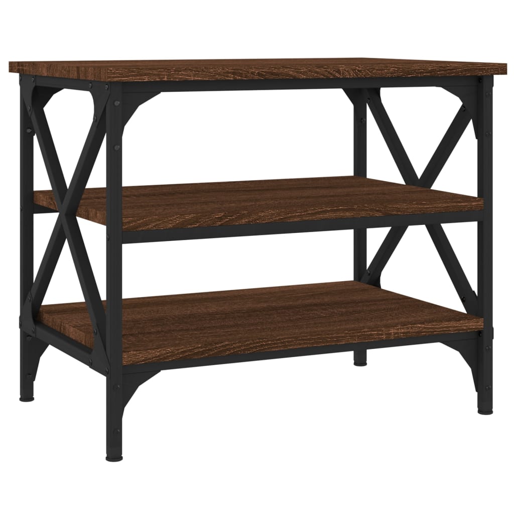 Table d'appoint Chêne marron 55x38x45 cm Bois d'ingénierie - XIOS