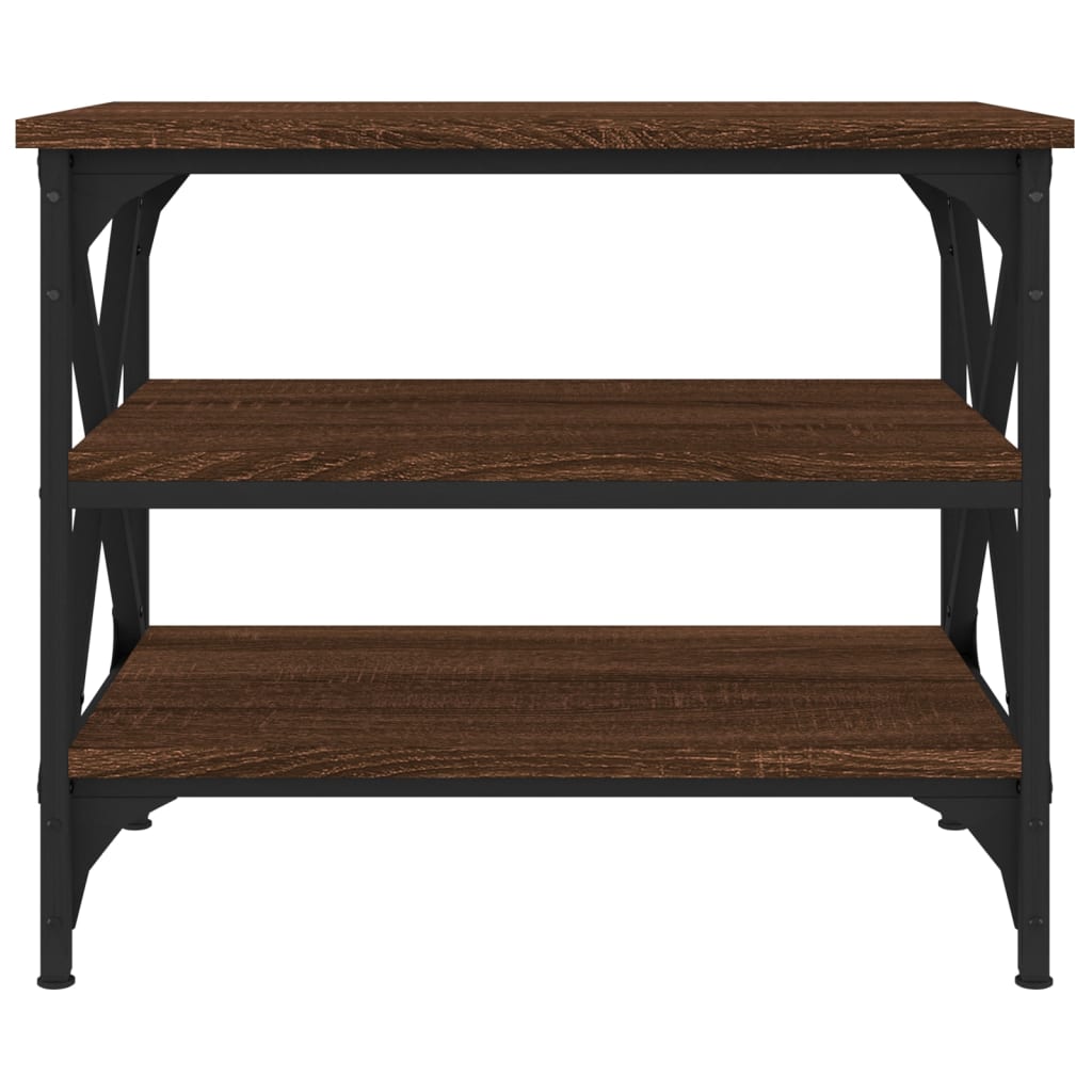 Table d'appoint Chêne marron 55x38x45 cm Bois d'ingénierie - XIOS