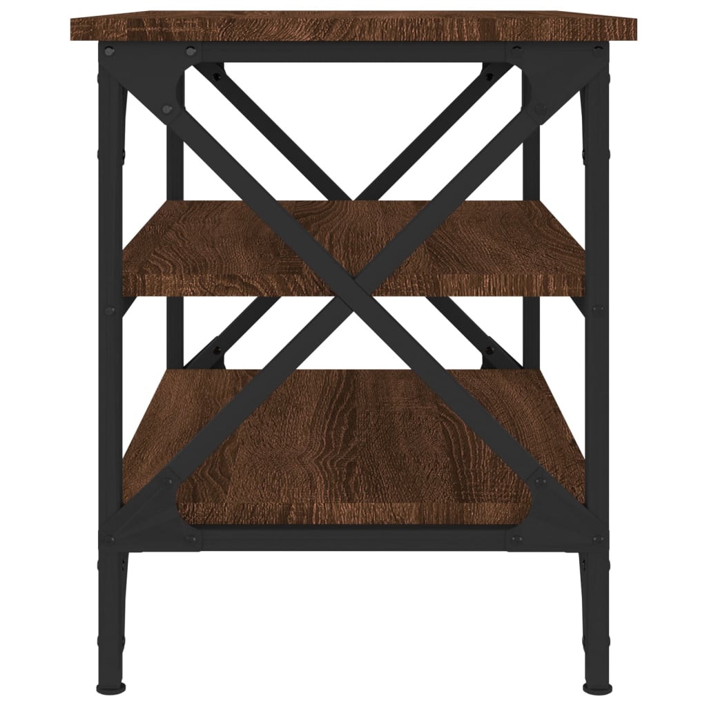 Table d'appoint Chêne marron 55x38x45 cm Bois d'ingénierie - XIOS