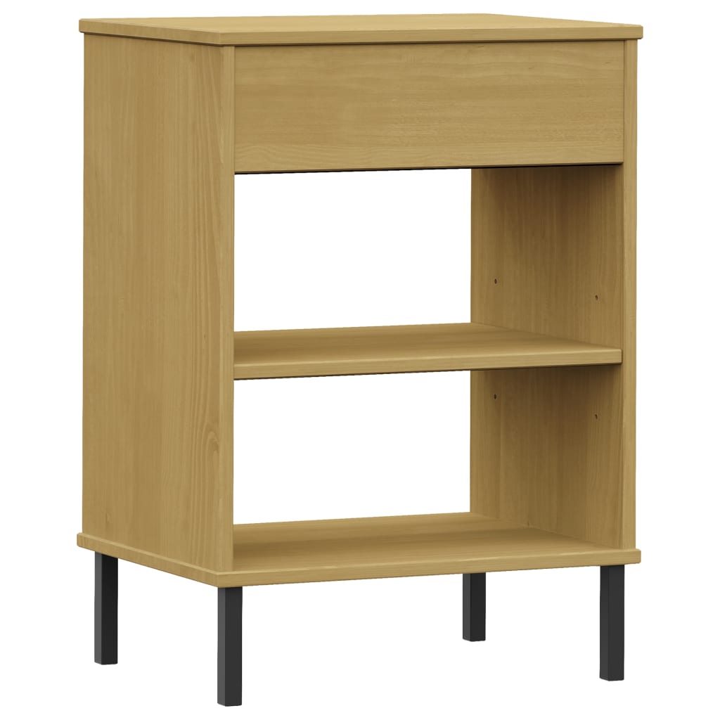 Armoire console avec pieds en métal Marron Bois pin massif OSLO - XIOS