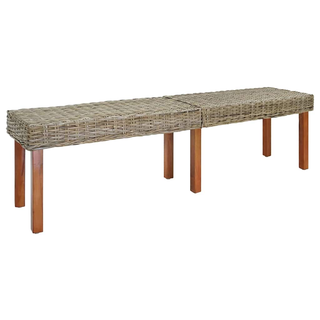 banc Beige 160 x 35 x 45 cm Bois de manguier massif - XIOS
