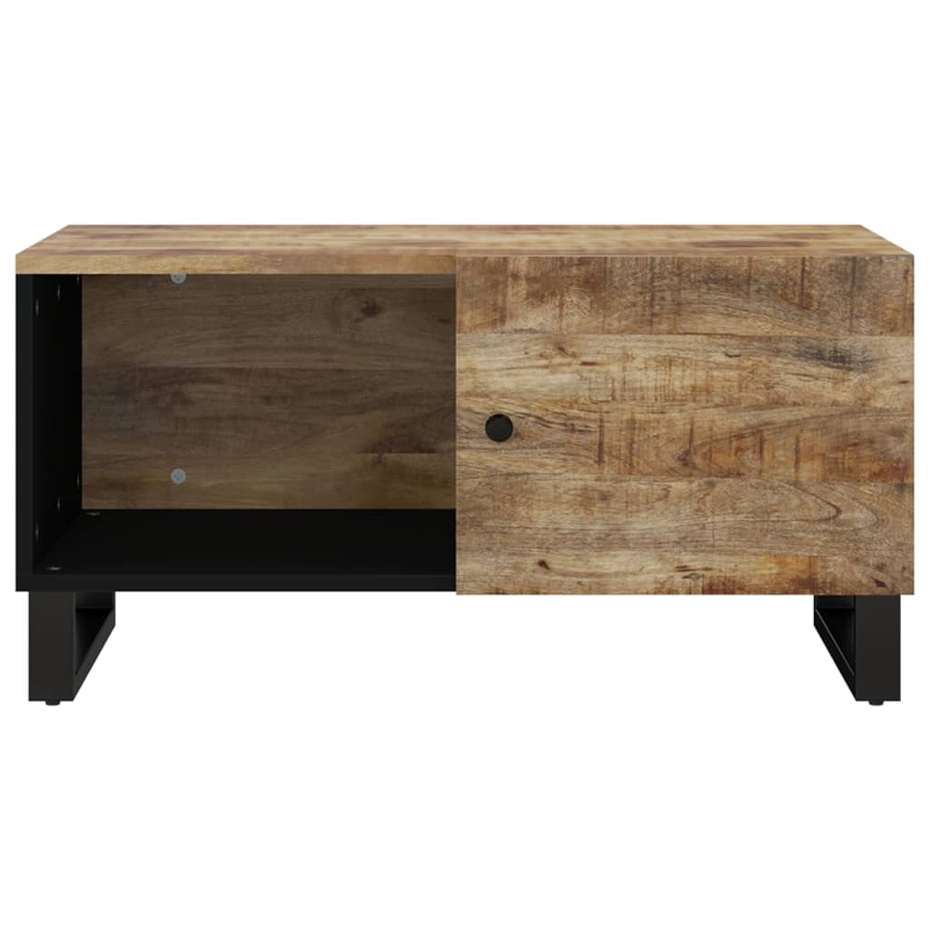 Table basse 80x50x40 cm Bois de manguier solide et d'ingénierie - XIOS