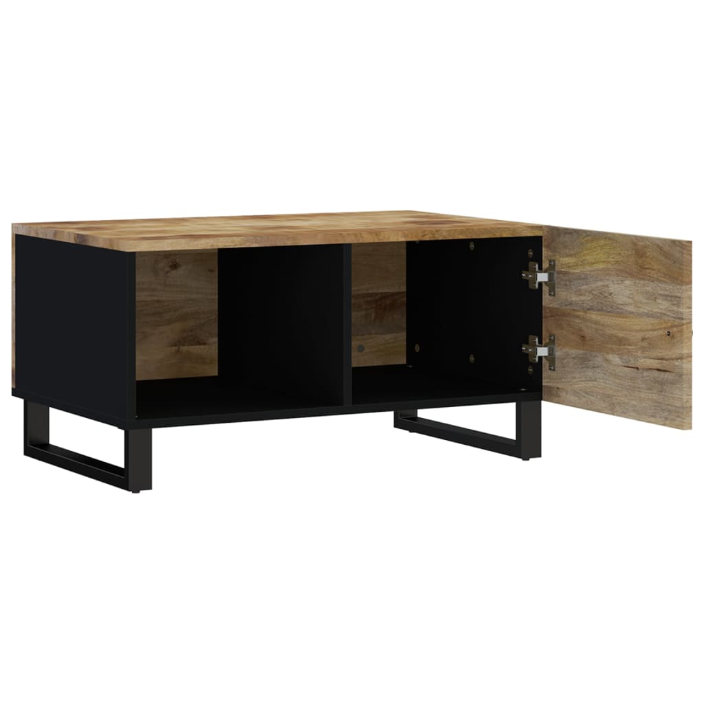 Table basse 80x50x40 cm Bois de manguier solide et d'ingénierie - XIOS