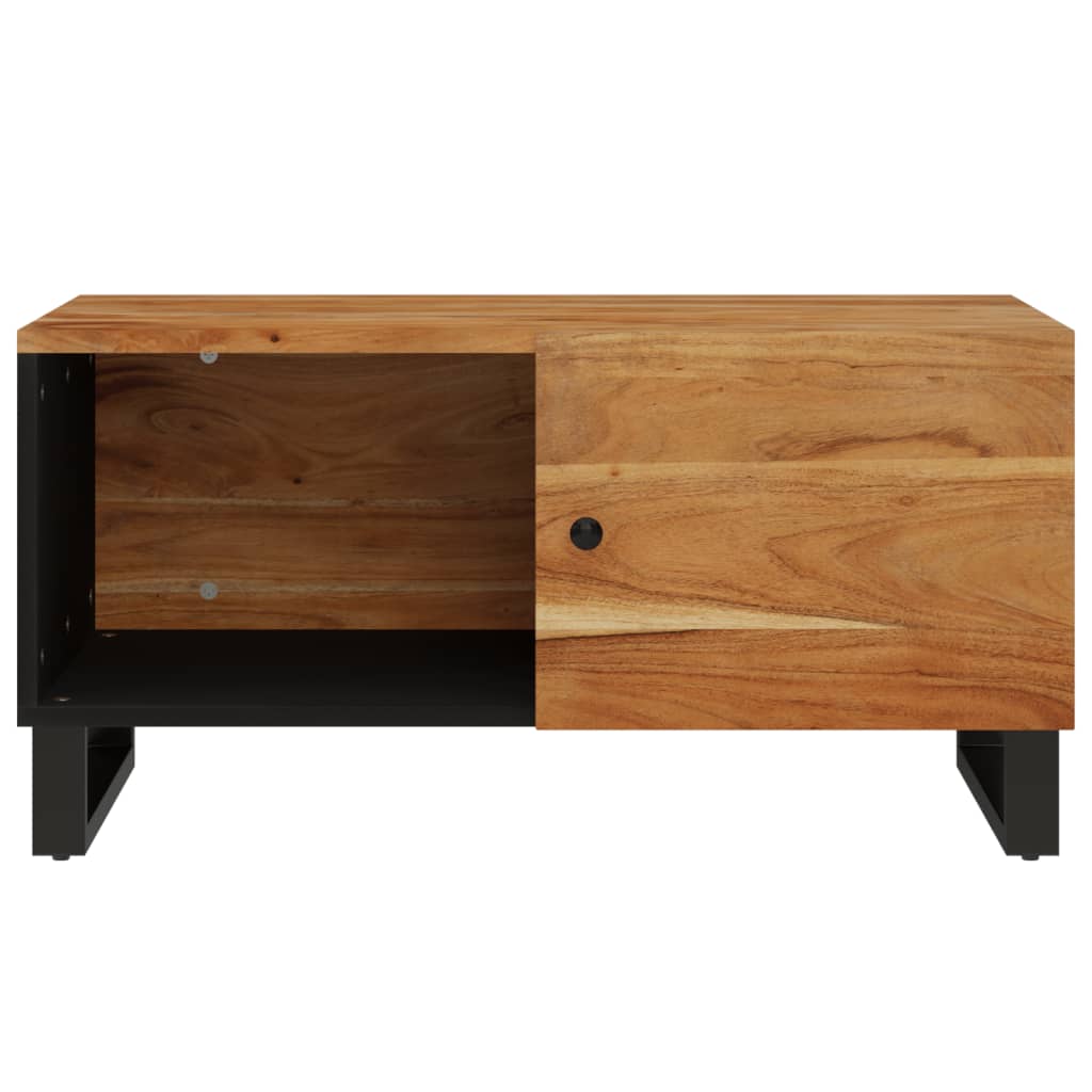 Table basse 80x50x40 cm Bois d'acacia solide et d'ingénierie - XIOS