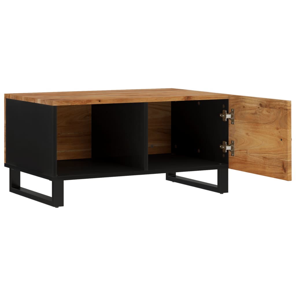Table basse 80x50x40 cm Bois d'acacia solide et d'ingénierie - XIOS
