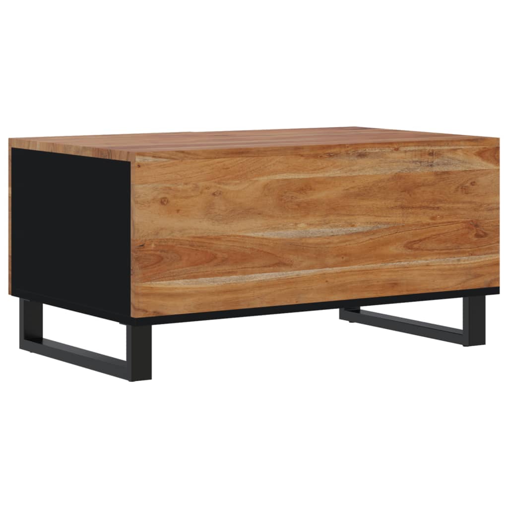 Table basse 80x50x40 cm Bois d'acacia solide et d'ingénierie - XIOS