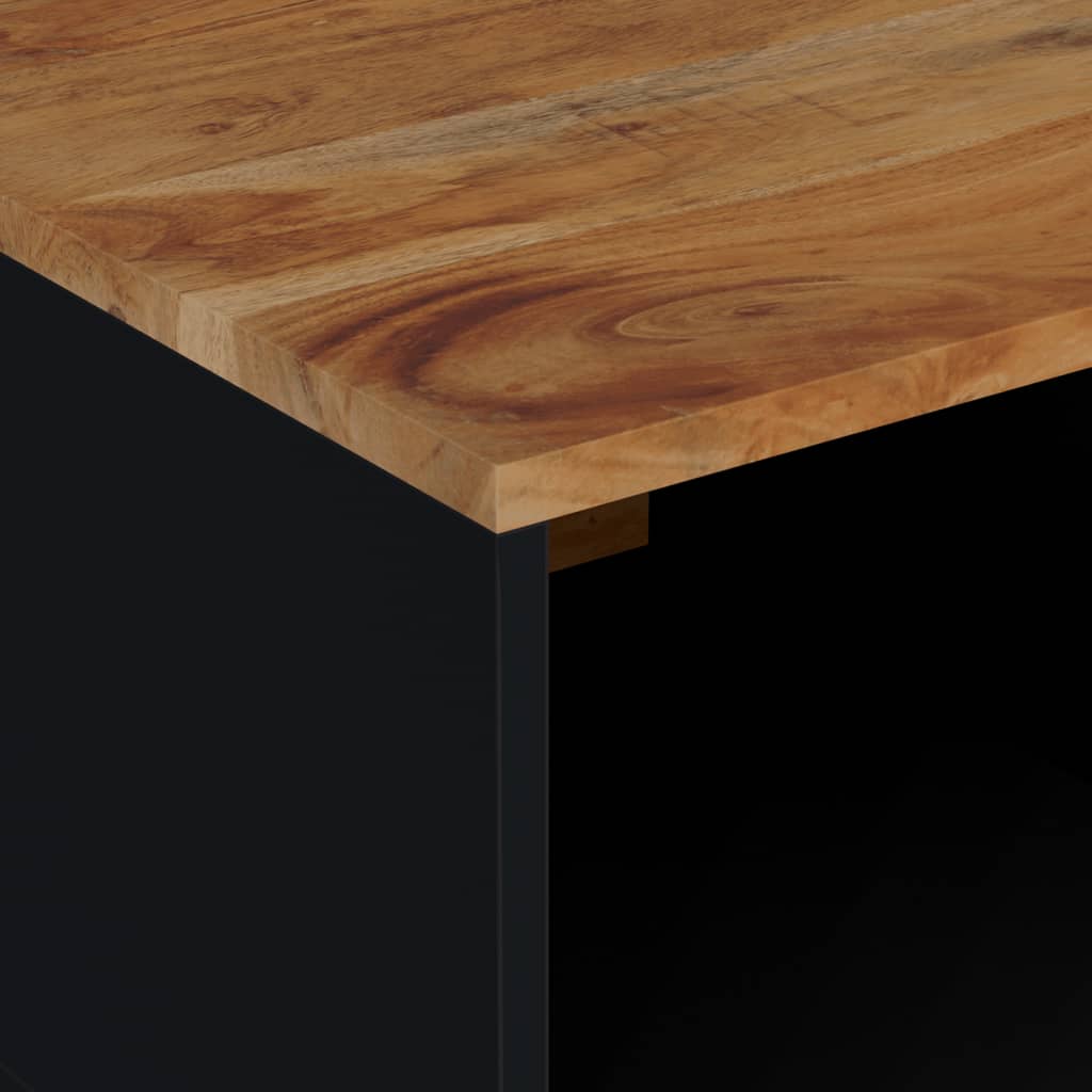 Table basse 80x50x40 cm Bois d'acacia solide et d'ingénierie - XIOS