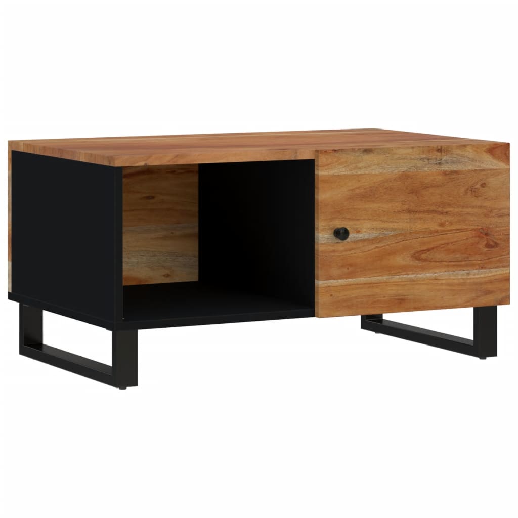 Table basse 80x50x40 cm Bois d'acacia solide et d'ingénierie - XIOS