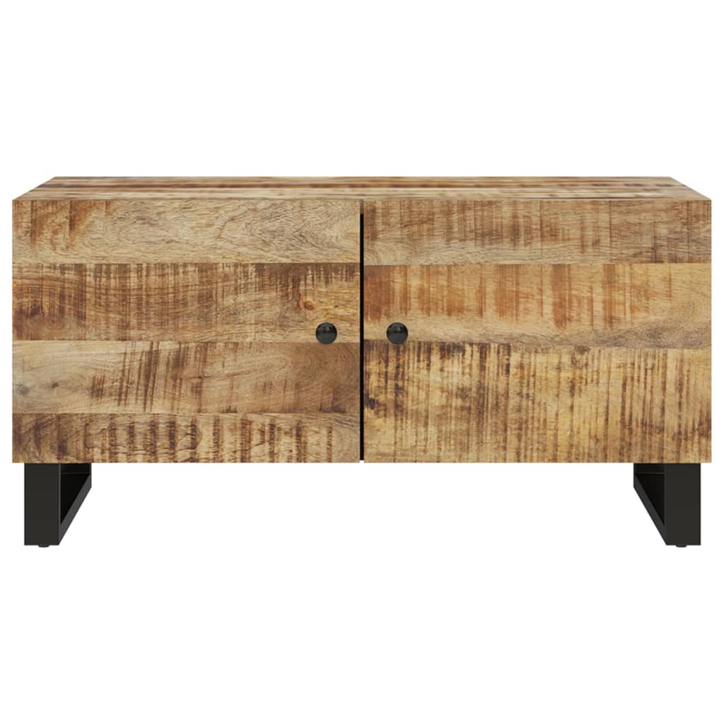 Table basse 80x50x40 cm Bois de manguier solide et d'ingénierie - XIOS