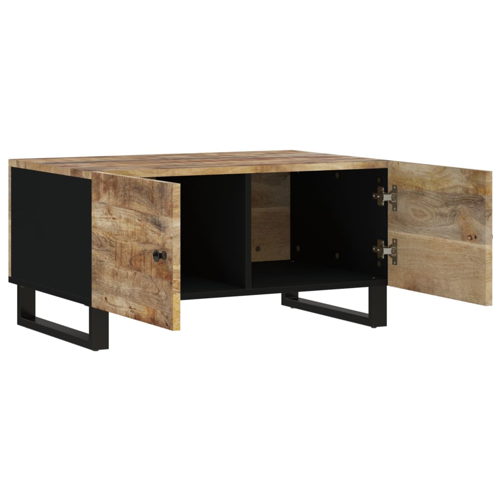 Table basse 80x50x40 cm Bois de manguier solide et d'ingénierie - XIOS