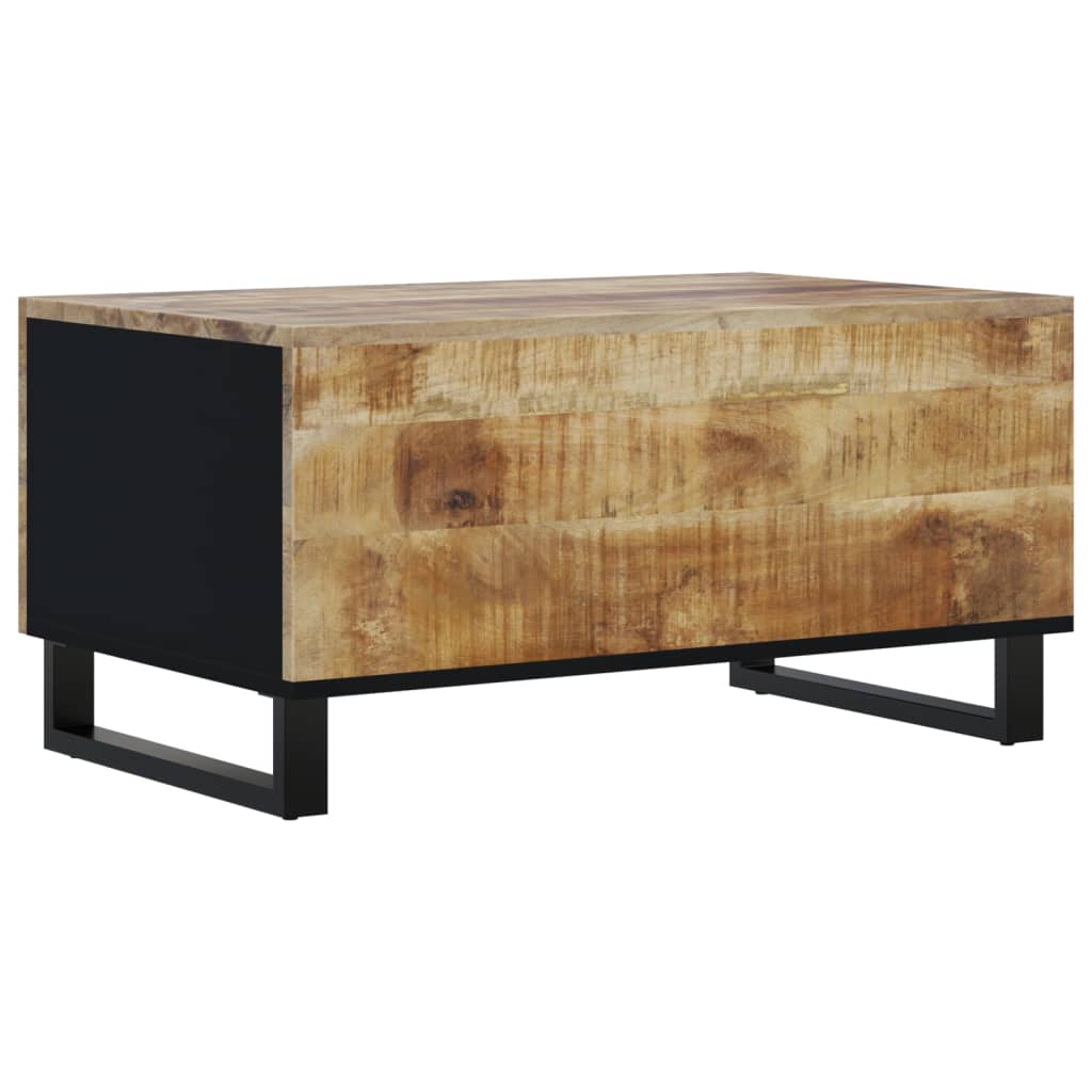 Table basse 80x50x40 cm Bois de manguier solide et d'ingénierie - XIOS